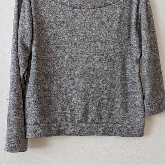 Lulus Cozy Days Asymmetrical Off Shoulder Sweater - Picture 5 of 8